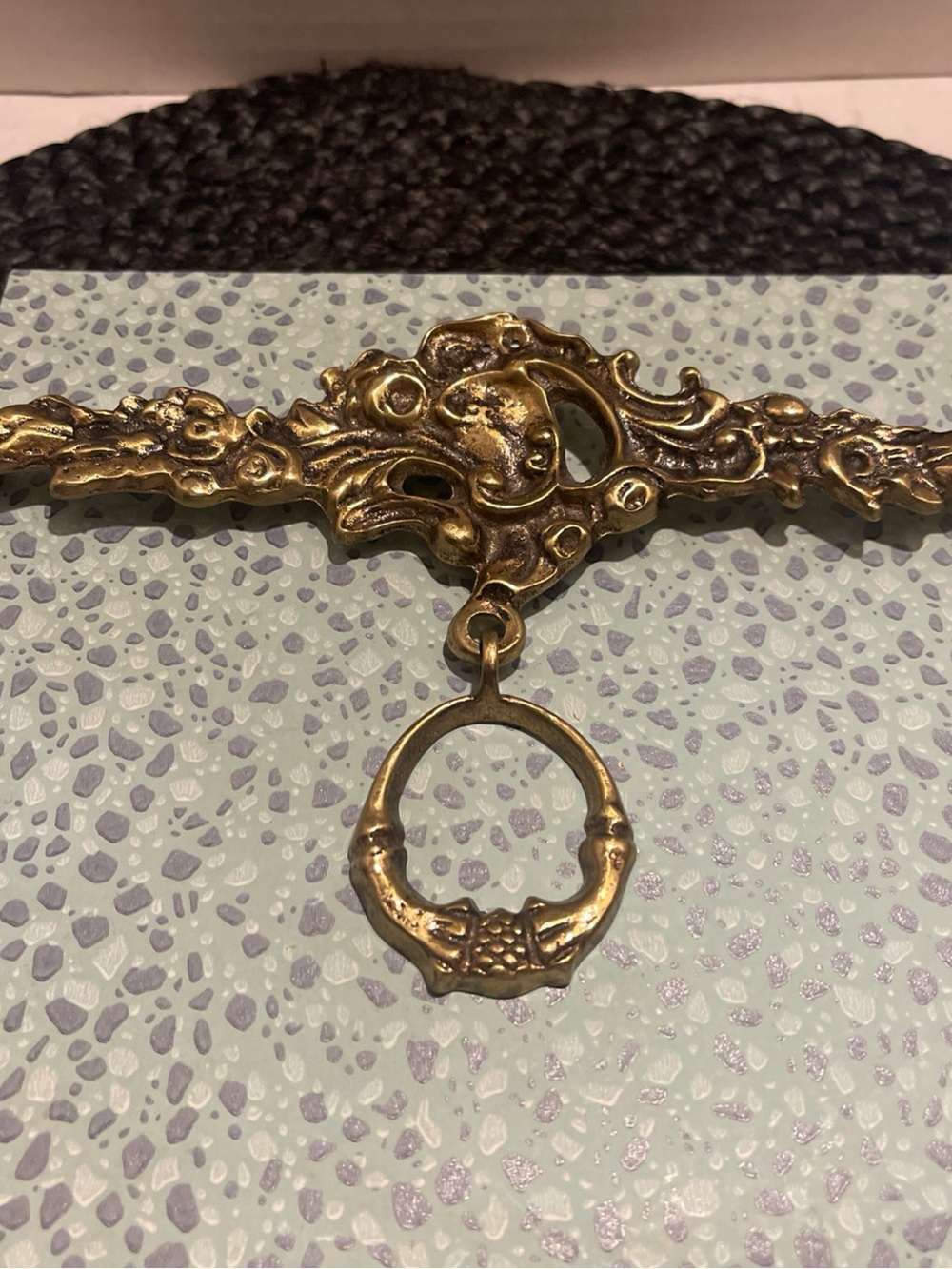 Vintage/Antique Ornate Brass Irish Door Knocker